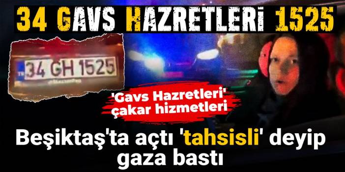 Çakarlı araç Beşiktaş'ta