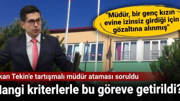 Bakan Tekin'e tartışmalı müdür ataması soruldu: Hangi kriterlerle bu göreve getirildi?