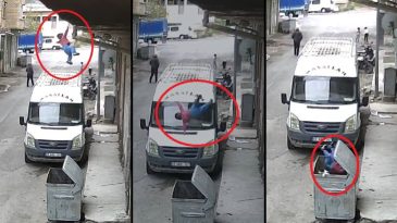 İkinci Kattan Çöp Konteynerine Düştü