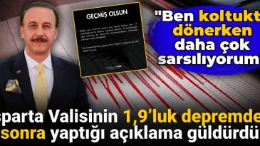 Isparta Valisi 1.9’luk Deprem Sonrası Açıklamasıyla Gündeme Geldi