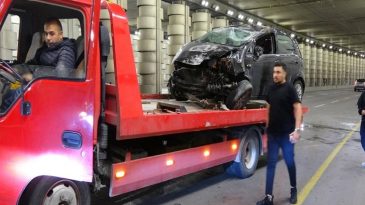 Kontrolden Çıkan Otomobil Takla Atarak Metrelerce Sürüklendi