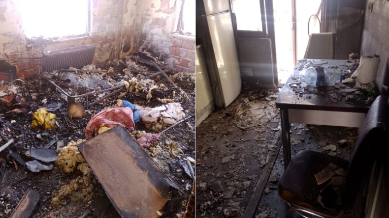 Uzaklaştırma Kararı Bulunan Eşiyle Tartıştı ve Evini Yaktı!