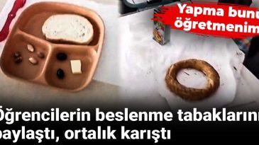 Yapma Bunu Öğretmenim! Öğrencilerin Beslenme Tabaklarını Paylaştı, Ortalık Karıştı