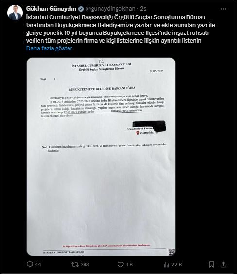 Gökhan Günaydın'ın açıklamaları