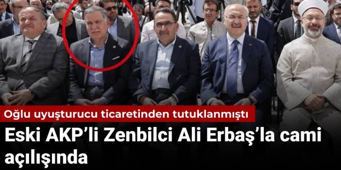 Ahmet Zenbilci cami açılışında