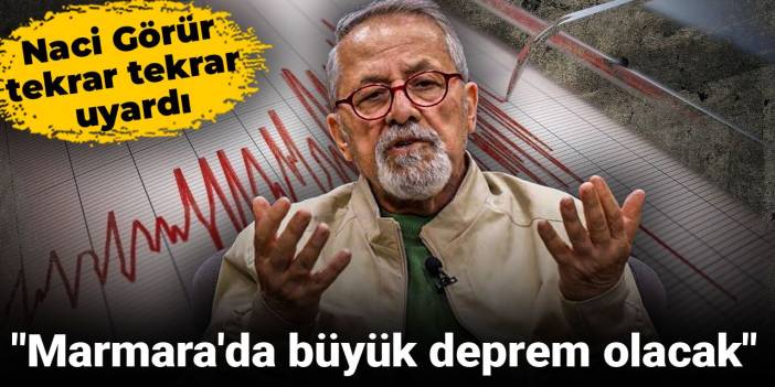Naci Görür uyarıları