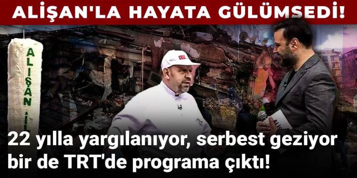 22 yılla yargılanıyor, serbest geziyor, TRT'de programa çıktı!