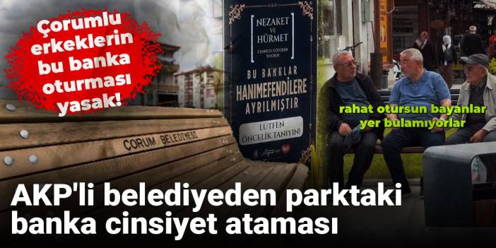 Çorum Belediye Bankları