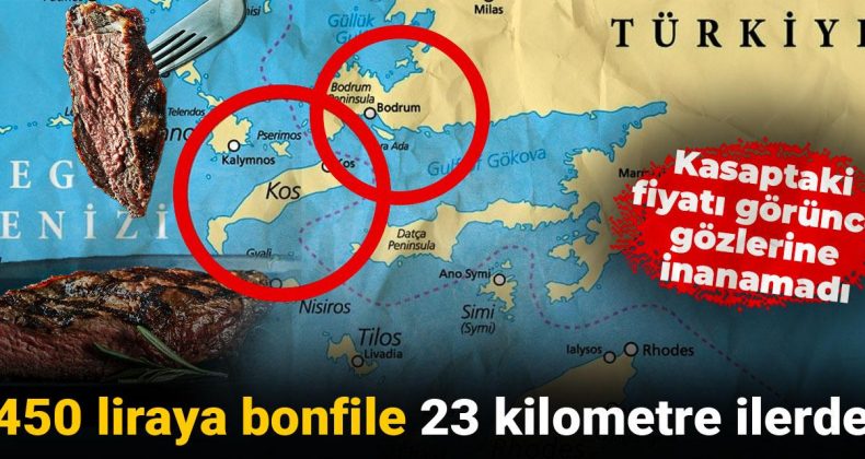 450 liraya bonfile 23 kilometre ilerde: Kasaptaki fiyatı görünce gözlerine inanamadı