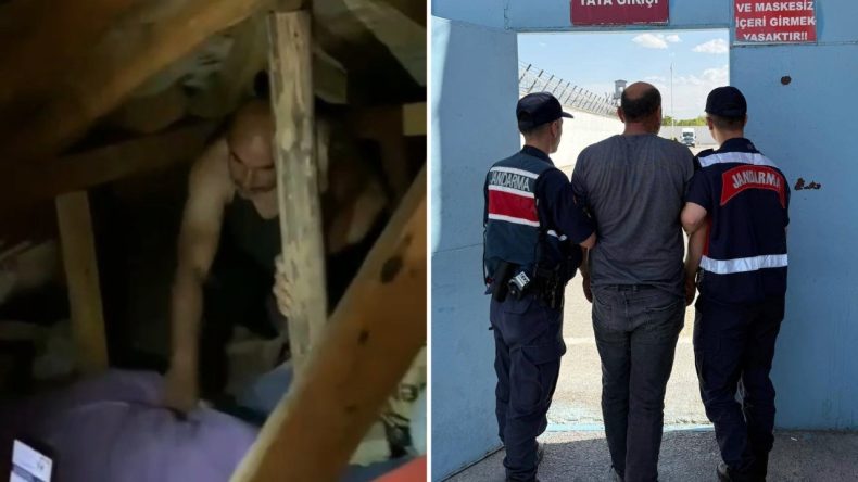 9 Yıl Hapis Cezası Olan Şahıs Tavan Arasında Ele Geçirildi