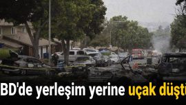 ABD’de Yerleşim Alanına Uçak Düştü!