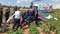 Adana’da Jandarmaya Ait Cayrokopter Düştü