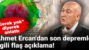 Ahmet Ercan’dan Son Depremle İlgili Flaş Açıklama! “Gerek Yok” Diyerek Anlattı