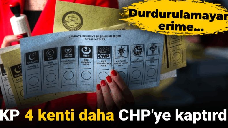 AKP 4 Kenti Daha CHP’ye Kaybetti! Durdurulamayan Erime…