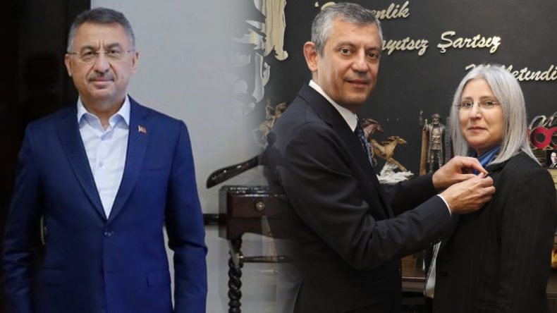 AKP’li Fuat Oktay’ın Eski Eşi Bedriye Şahinbaş CHP’ye Katıldı! Rozeti Özgür Özel Takdim Etti