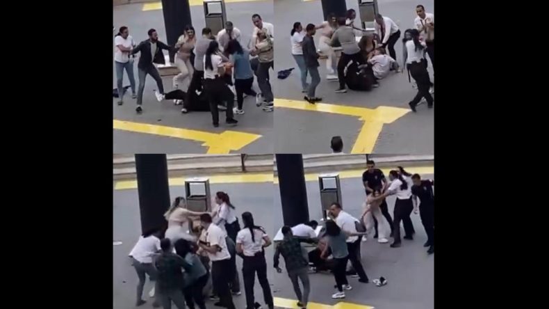AVM Önünde Kadınlar Arasında Kavga Çıktı