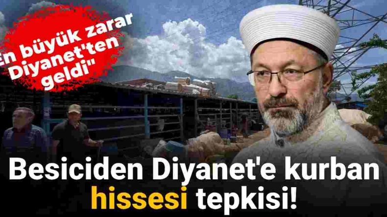 Besicilerin Diyanet’e Kurban Hissesi Tepkisi!