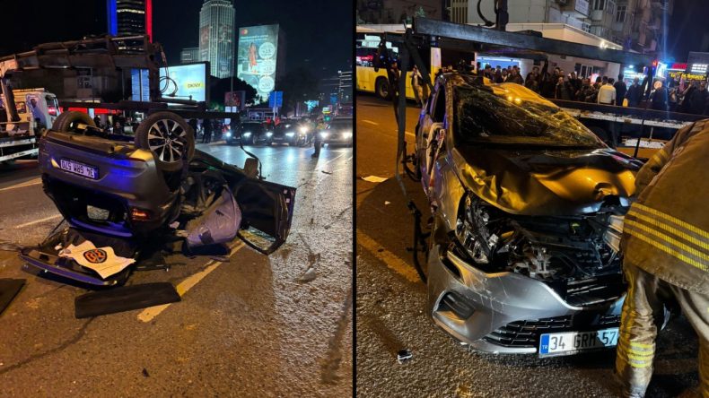 Beşiktaş’ta Alkollü Sürücü Takla Attı: Ölü ve Yaralılar Var