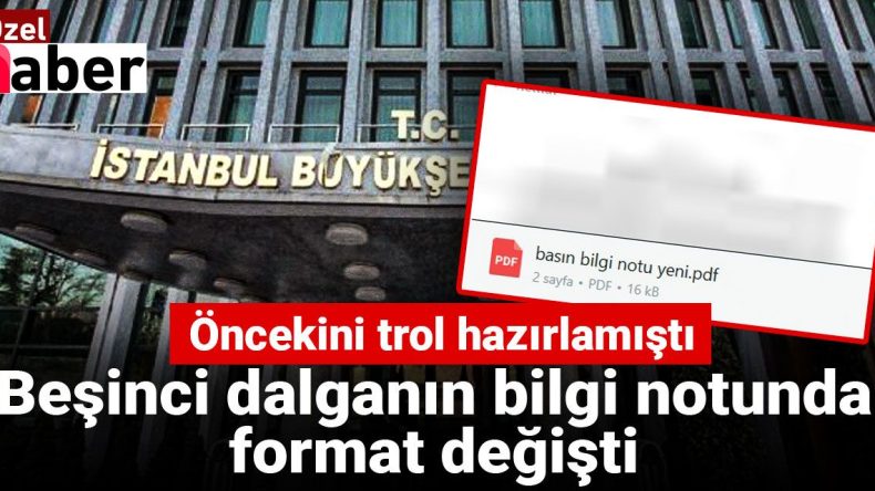 Beşinci Dalga Operasyonunda Bilgi Notlarının Formatı Değişti