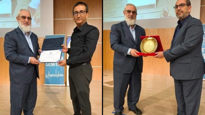 Boğaziçi’nde Eylem! Yıldız’a Plaket Verildi