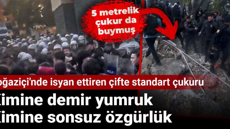 Boğaziçi’nde İsyan Ettiren Çifte Standart Çukuru: Kimine Demir Yumruk, Kimine Sonsuz Özgürlük! 5 Metrelik Çukur da Buymuş
