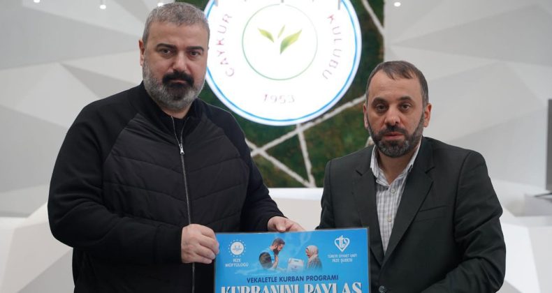 Çaykur Rizespor Başkanı İbrahim Turgut Bağışta Bulundu