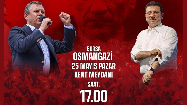 CHP’nin Bursa Mitingine Afiş Engeli