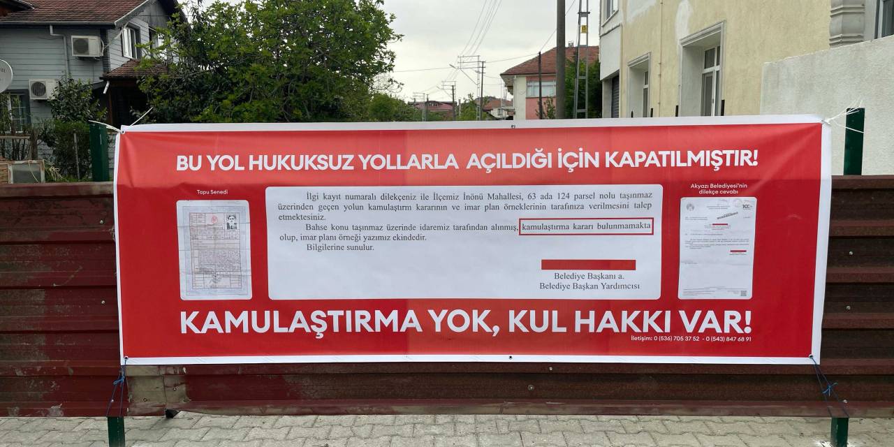 Kapatılan yol