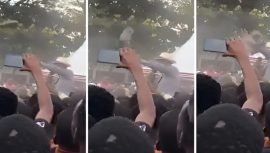 Devlet Başkanı’na Ayakkabı Atıldı