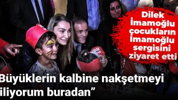 Dilek İmamoğlu, Çocukların İmamoğlu Sergisini Ziyaret Etti: “Büyüklerin Kalbine Nakşetmeyi Diliyorum”