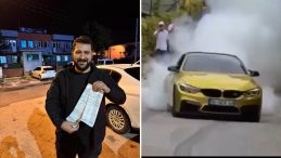Drift Yaparken Cezayı Kaptı, Emniyet Güçlerinin Önünde Poz Verdi