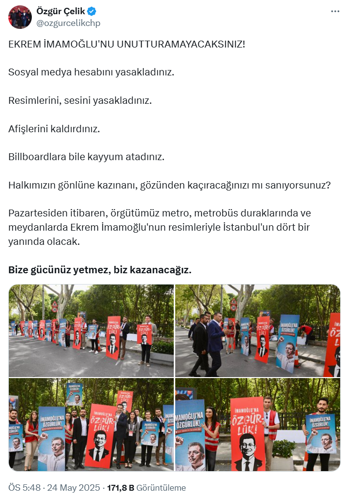 Ekrem İmamoğlu İle İlgili Pankart