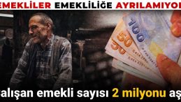 Emekliler emekliliğe ayrılamıyor! Çalışan emekli sayısı 2 milyonu aştı