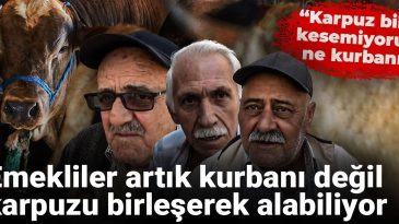Emekliler Karpuzu Birleşerek Alabiliyor: Kurban Bayramı Hazırlıklarında Zorluk Yaşıyorlar