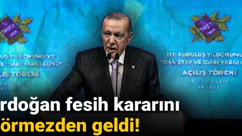 Erdoğan, fesih ve silah bırakma kararını gündeme almadı