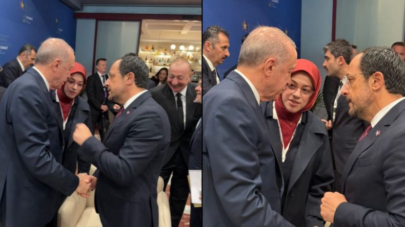 Erdoğan Tiran’da GKRY Cumhurbaşkanıyla Buluştu