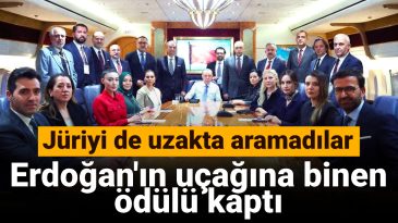 Erdoğan’ın Uçağına Binen Ödülü Kaptı