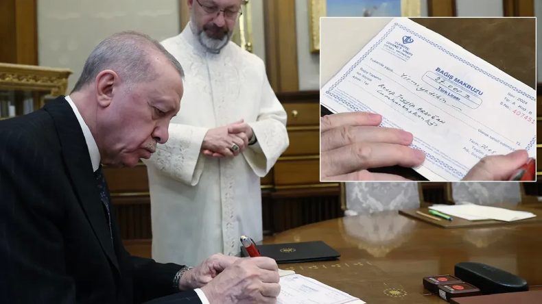 Erdoğan’dan Diyanet Vakfı’na 27 Bin TL’lik Kurban Bağışı