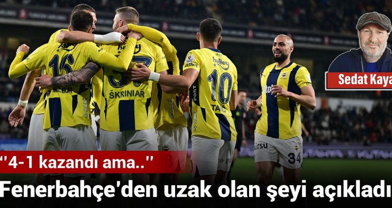 Fenerbahçe’den Uzak Olan Şeyi Açıkladı