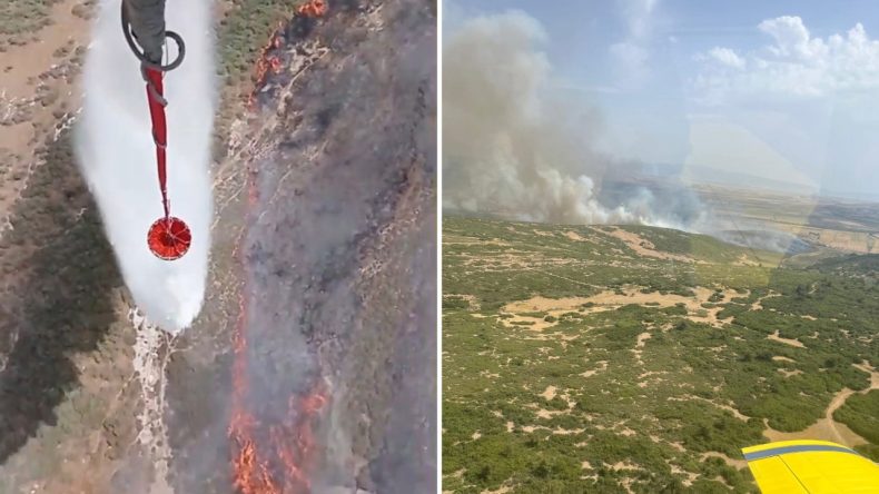 Foça’daki Arazi Yangını