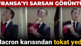 Fransa’yı Şoke Eden Olay! Macron Eşinden Tokat Yedi