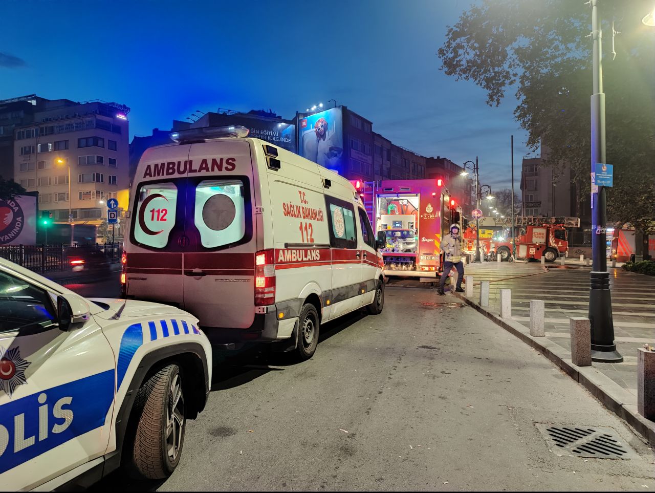 Yangın sonrası görüntü