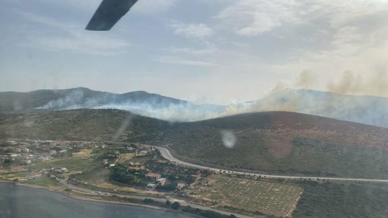 İzmir’de Yangın Alarmı