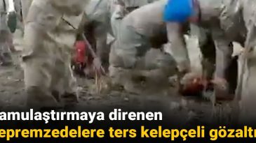 Kamulaştırmaya Direnen Depremzedelere Ters Kelepçeli Gözaltı!