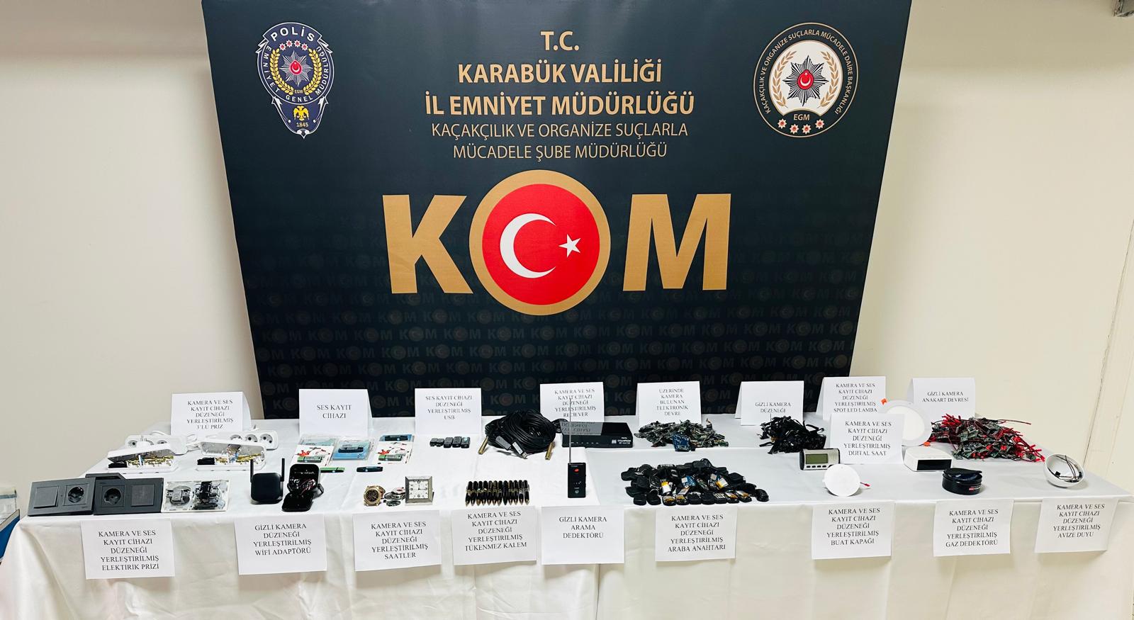 Casus kamera operasyonu görüntüsü