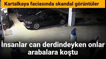 Kartalkaya Yangınındaki Skandal Anlar: İnsanlar Kurtulmaya Çalışırken Onlar Araçlarına Yöneldi