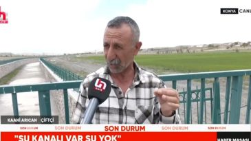 Konya’da Su Akmayan Su Kanalı: Çiftçi Kaani Arıcan Anlatıyor