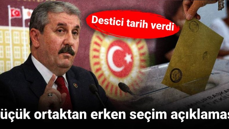 Küçük Ortağın Erken Seçim Açıklaması: Tarih Verdi