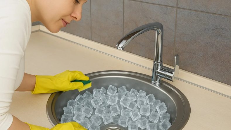 Lavabo Giderinizi Buz Küpleri ile Temizleyin: Pahalı Temizleyicilerden Daha Etkili Bir Çözüm