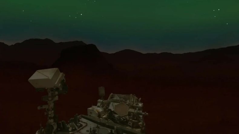 Mars’ta Bir İlk: Çıplak Gözle Görülebilen Kutup Işıkları